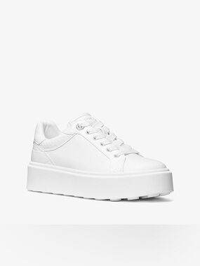 Michael kors platform tennis shoes white